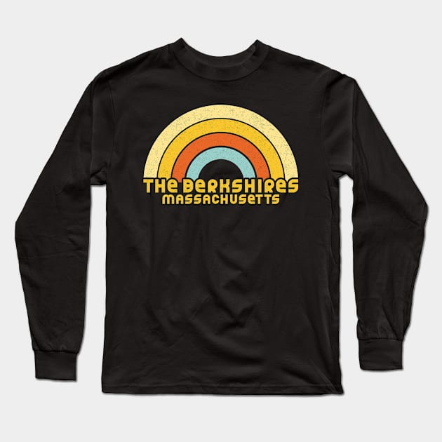 Retro The Berkshires Massachusetts Long Sleeve T-Shirt by dk08